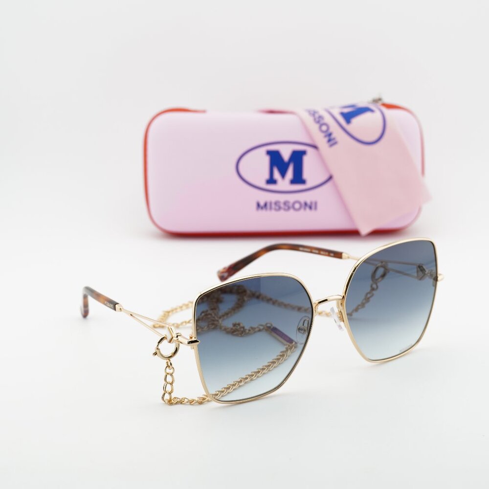 Missoni MIS 0052/S 0000 08 Square Sunglasses - Gold/Blue
